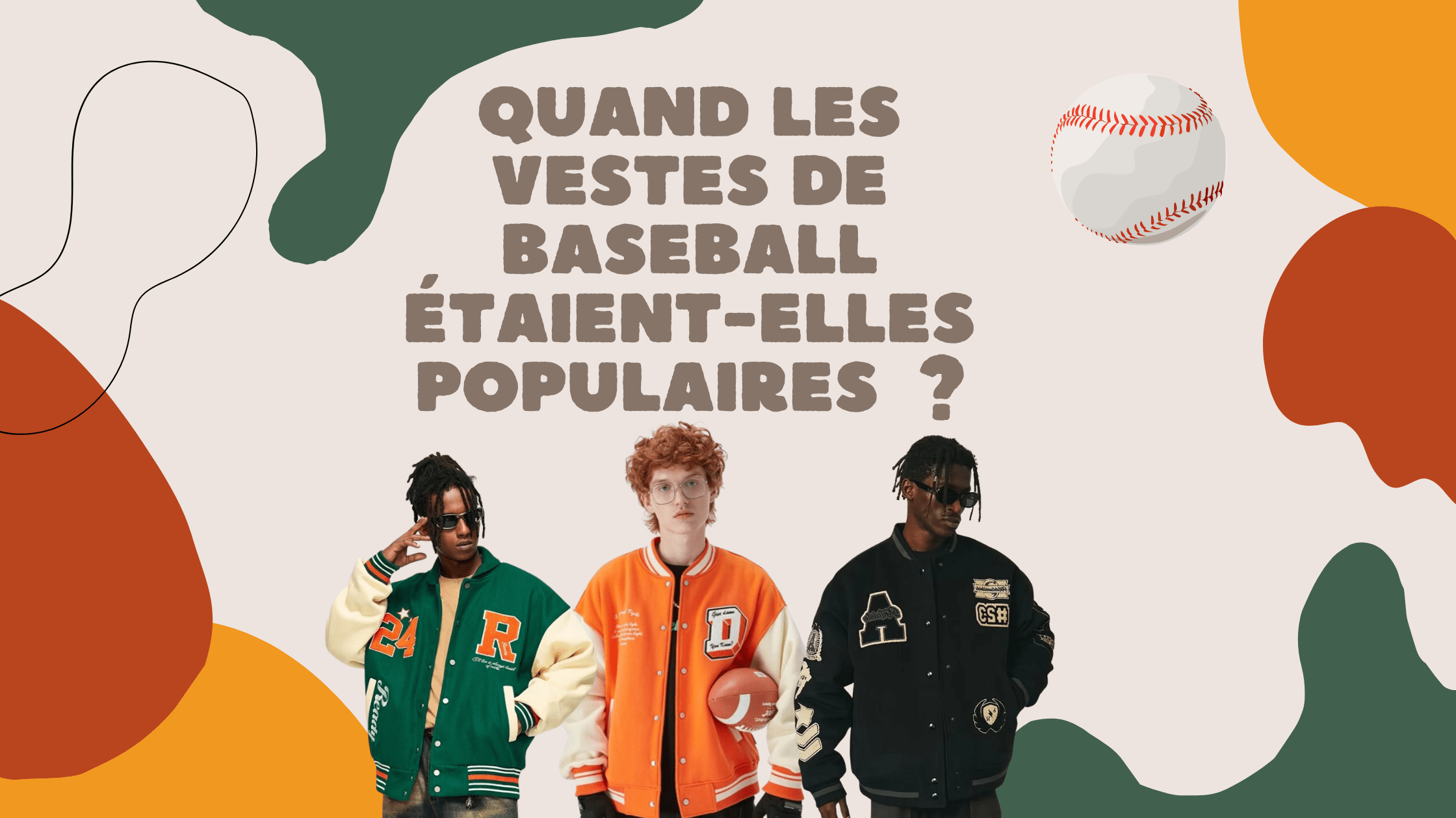 Quand les vestes de baseball étaient-elles populaires ?