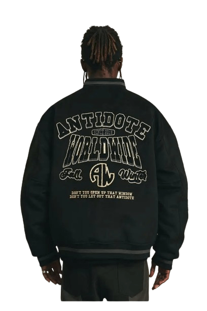 Veste Baseball Noir Homme - 3