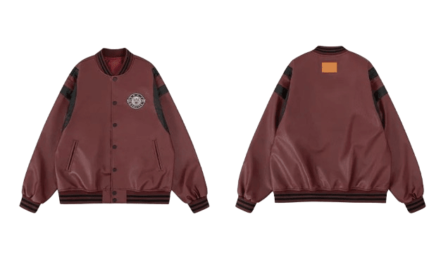 Veste Baseball En Cuir - 9