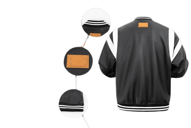 Veste Baseball En Cuir - 4