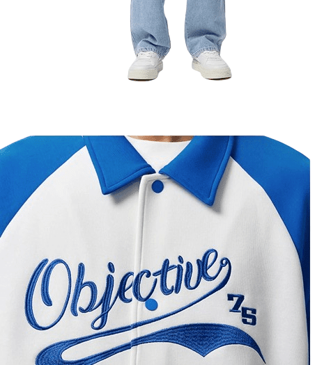 Veste Style Américain Bleu - 2