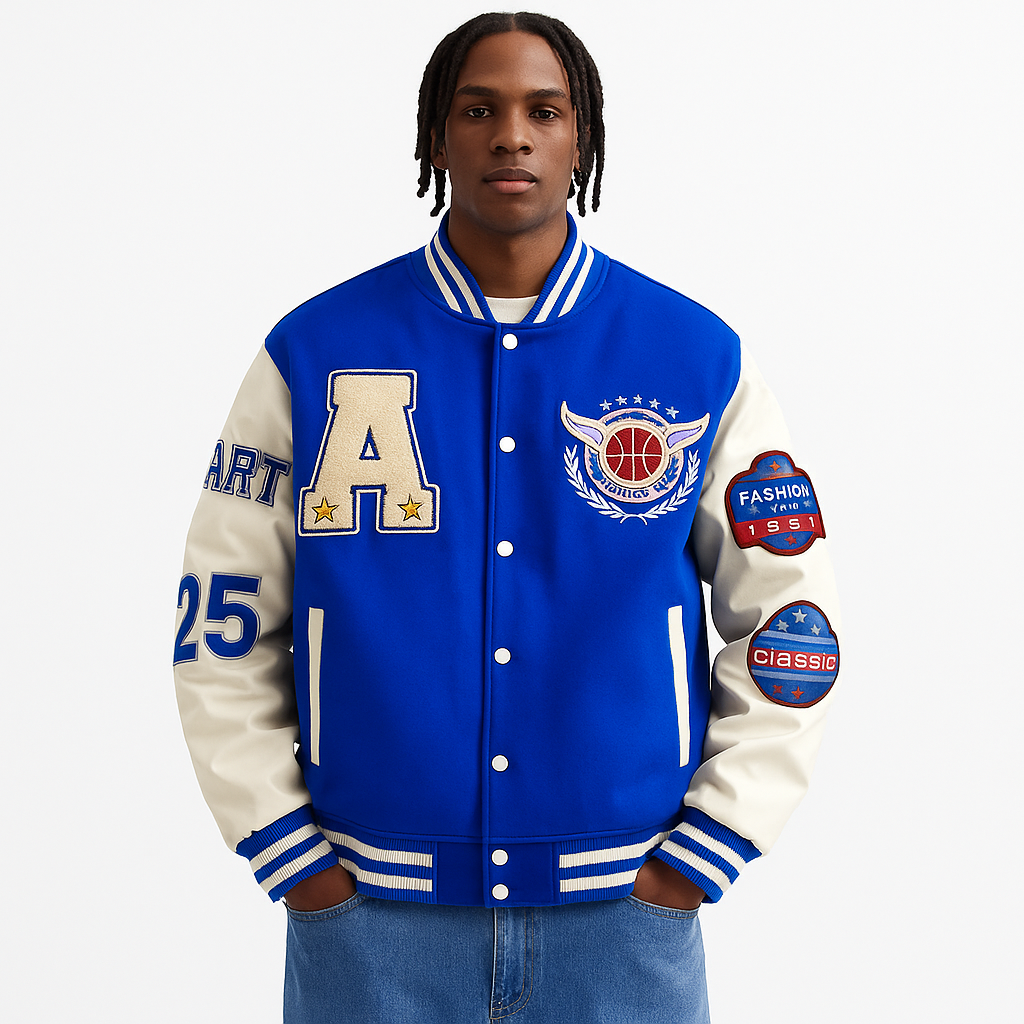 Varsity Jacket Bleu