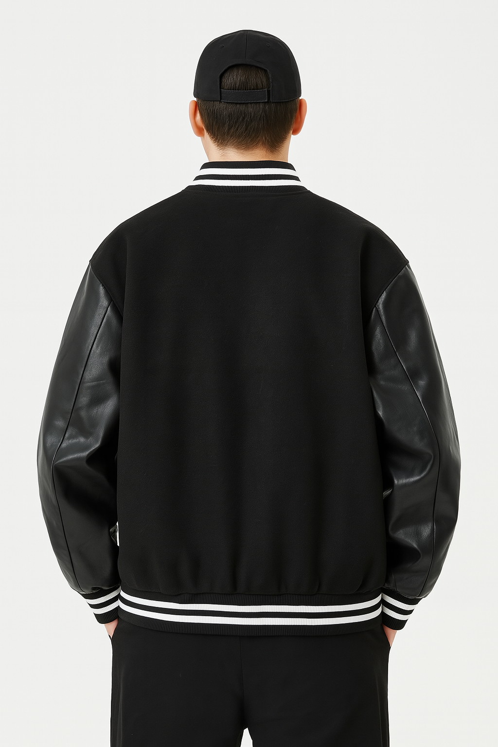 Letterman Jacket Varsity Noir