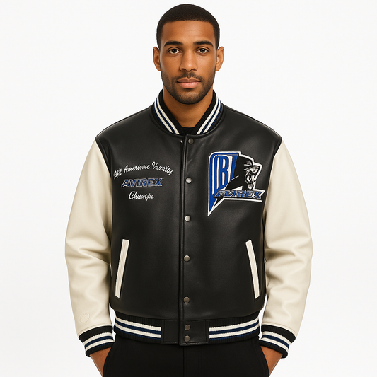 Leather Varsity Jacket