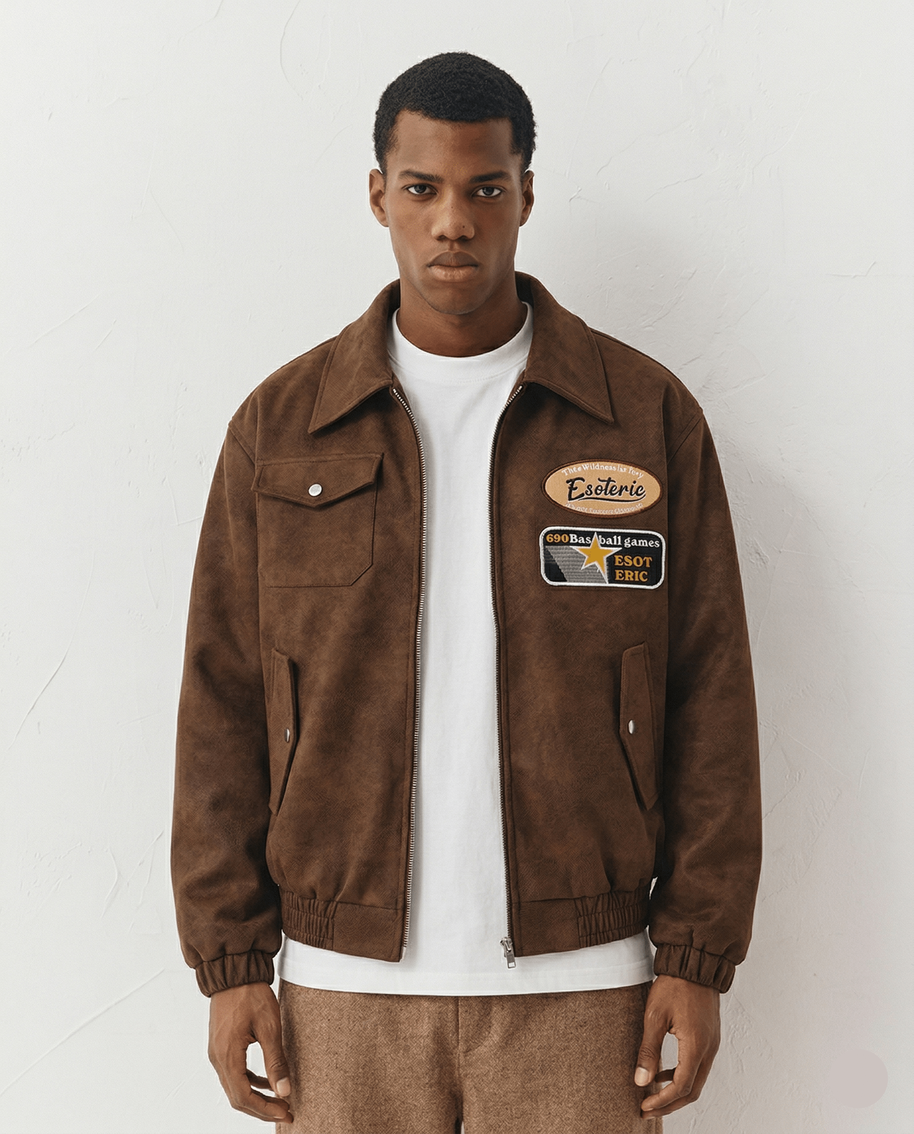 Veste American Baseball Cuir - 1