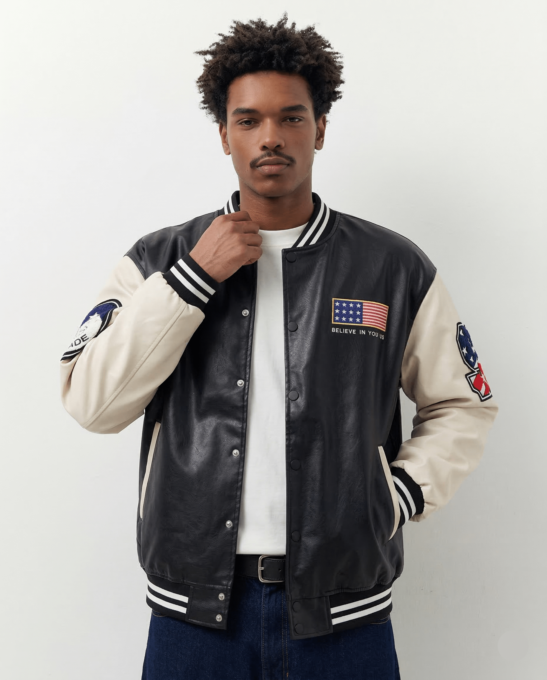 Veste Baseball Cuir - 1