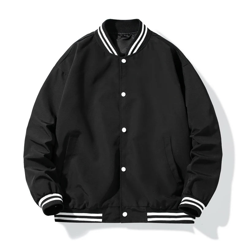 Blouson Baseball Noir Homme - 2