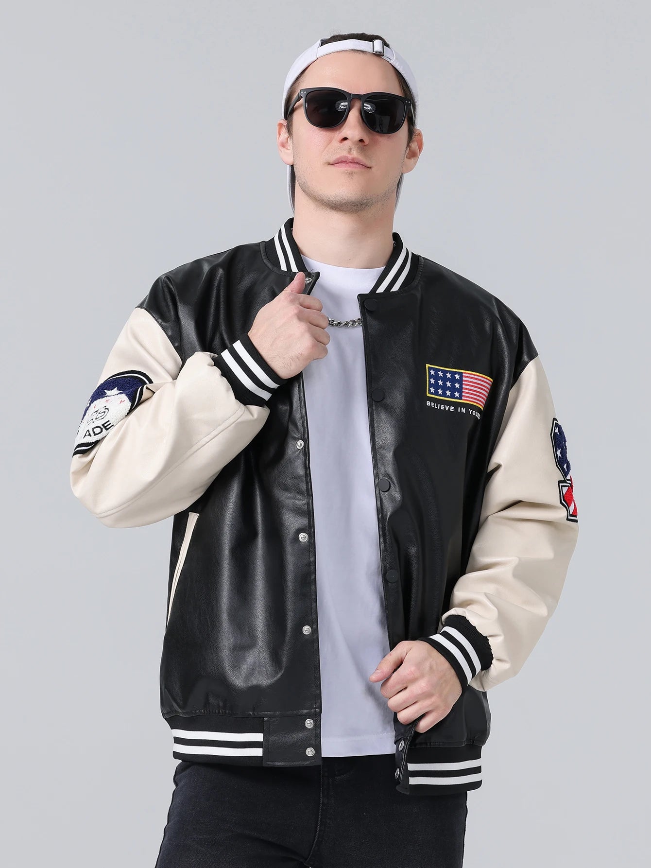 Veste Baseball Cuir - 3