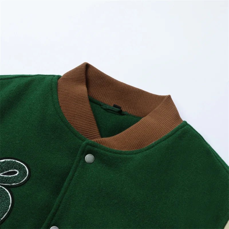 Veste de Baseball Verte - 5