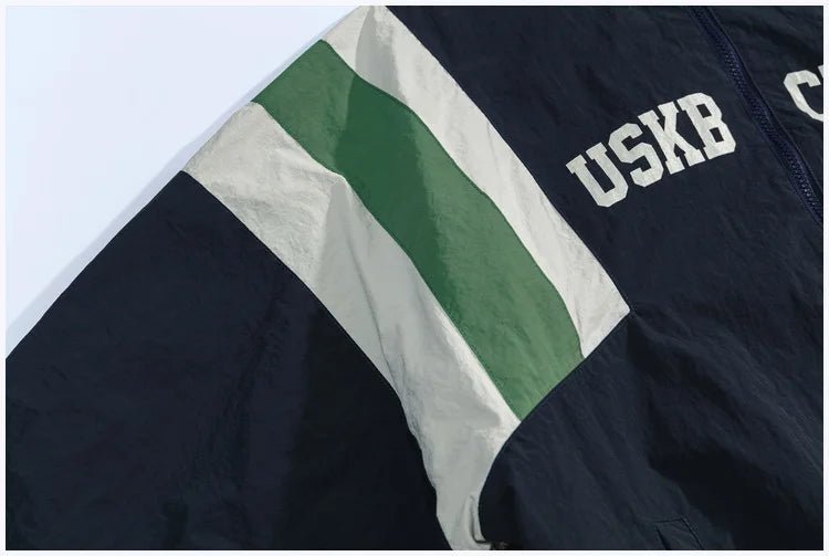Veste Universitaire Bleu Marine - 3