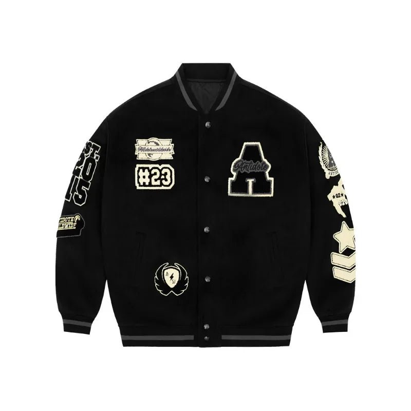 Veste Baseball Noir Homme - 4
