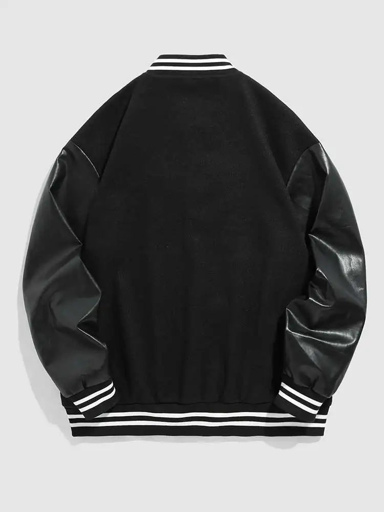 Letterman Jacket Varsity Noir - 3