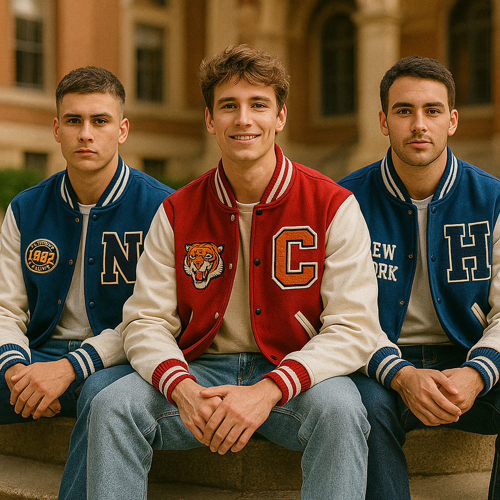 lycéens portant des veste américaines