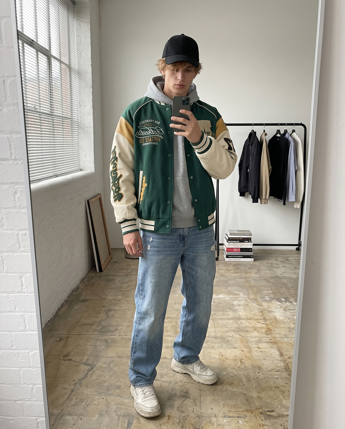 Varsity Jacket Vintage Homme – look lifestyle 3