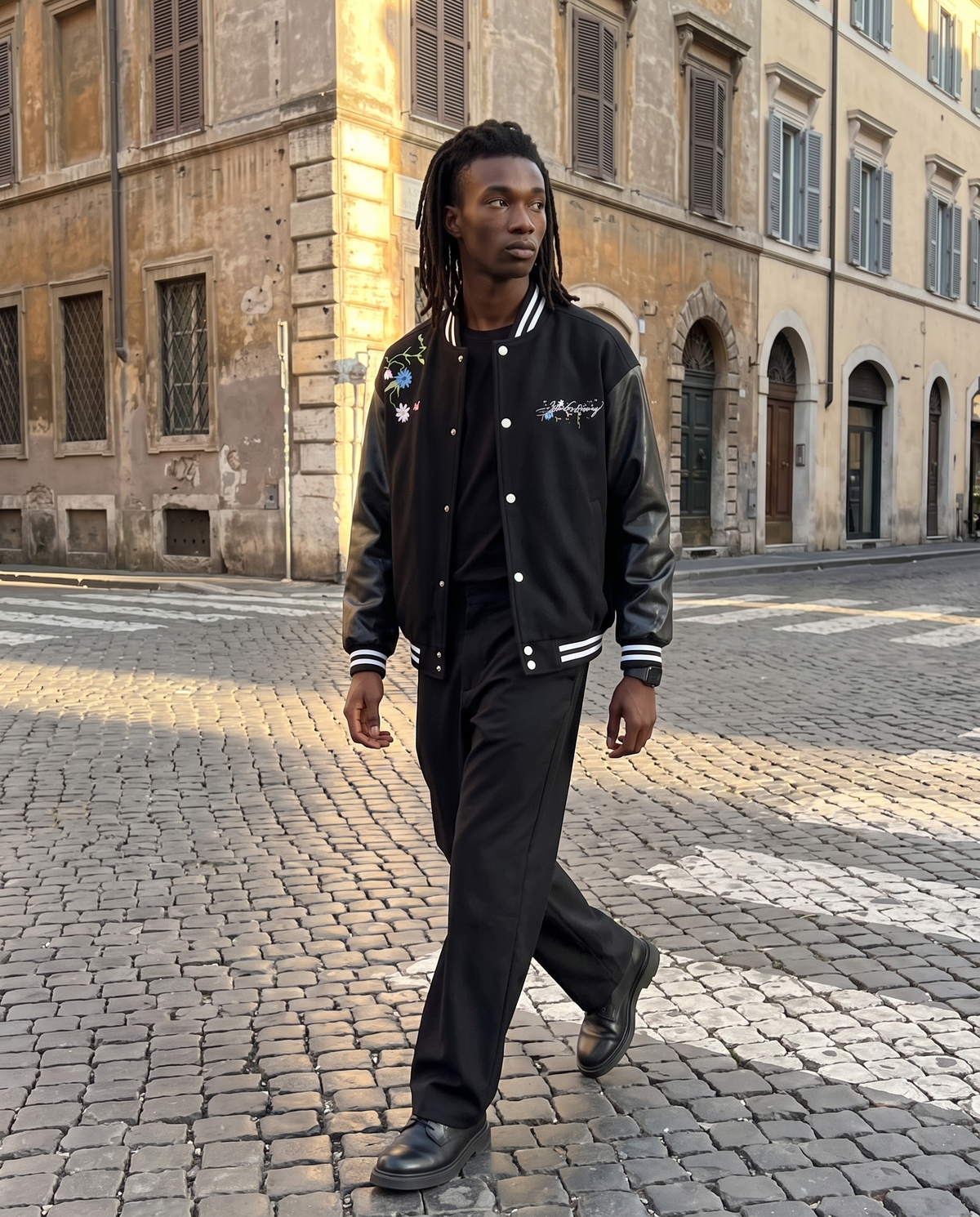 Veste Universitaire Campus Streetwear Homme – look lifestyle 1