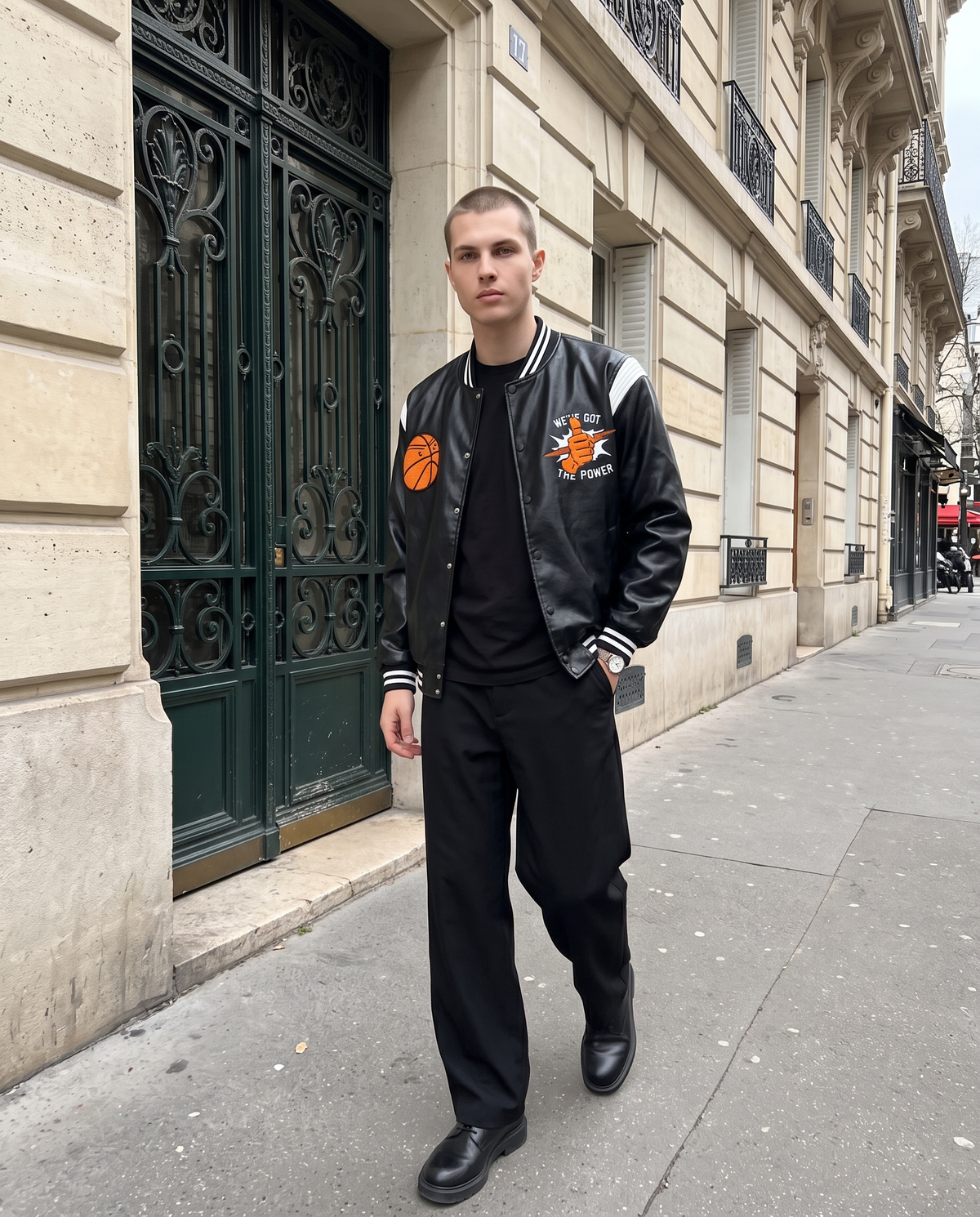 Blouson Teddy Simili-Cuir Homme – look lifestyle 3