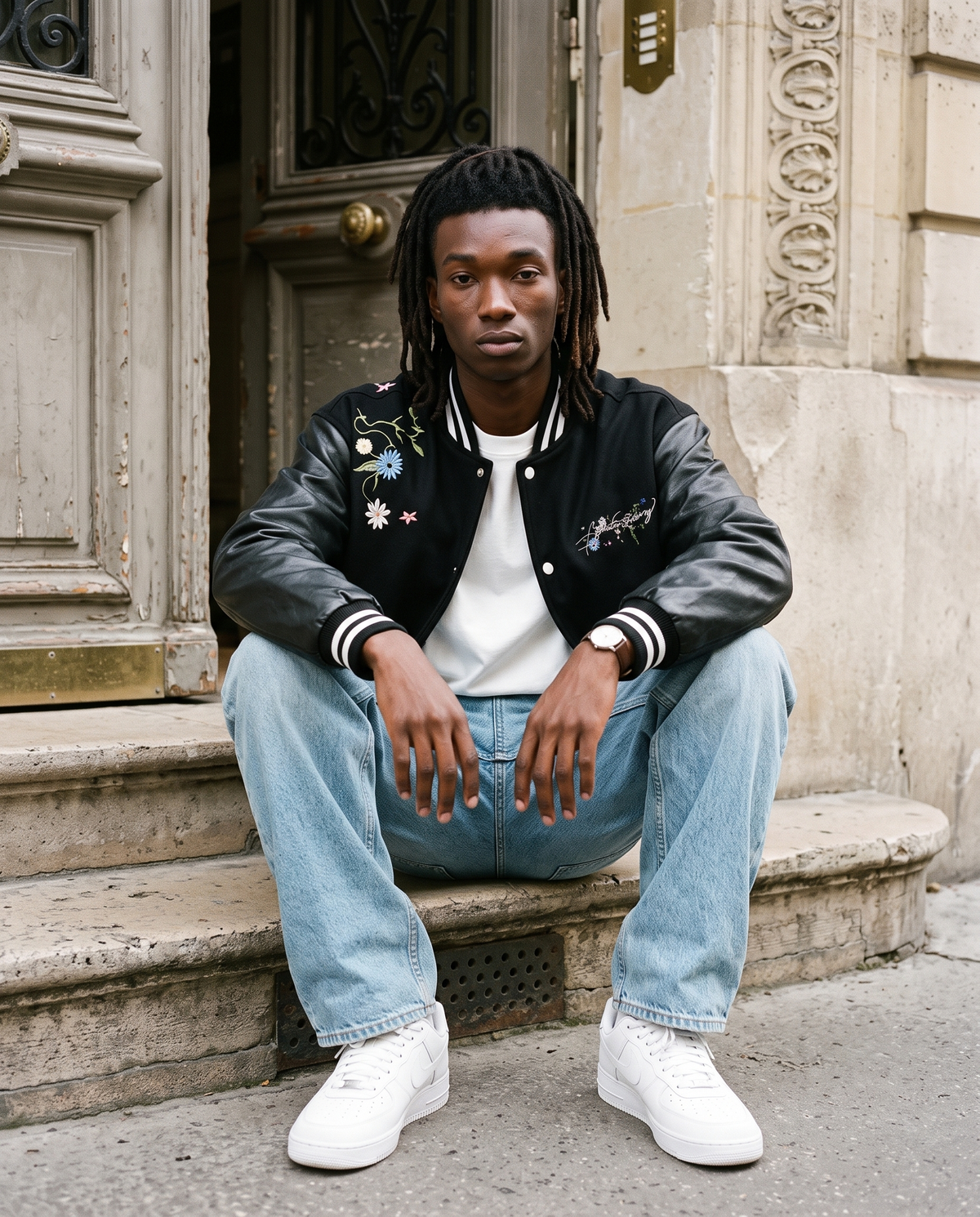 Veste Universitaire Campus Streetwear Homme – look lifestyle 3