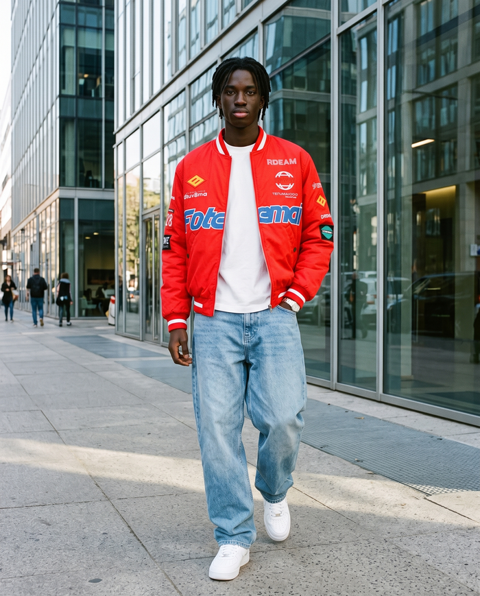 Varsity Jacket Racing Homme – look lifestyle 2