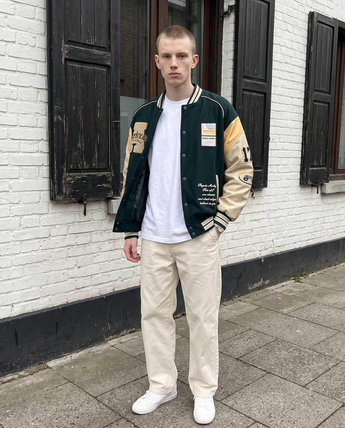 Blouson Universitaire Homme – look lifestyle 2