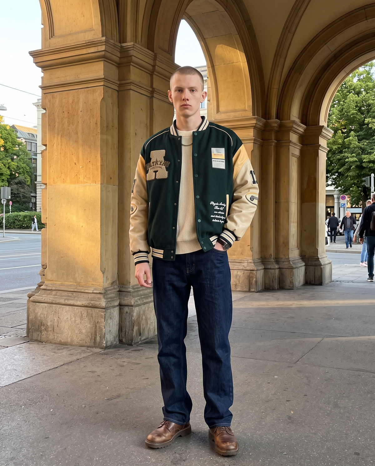 Blouson Universitaire Homme – look lifestyle 3