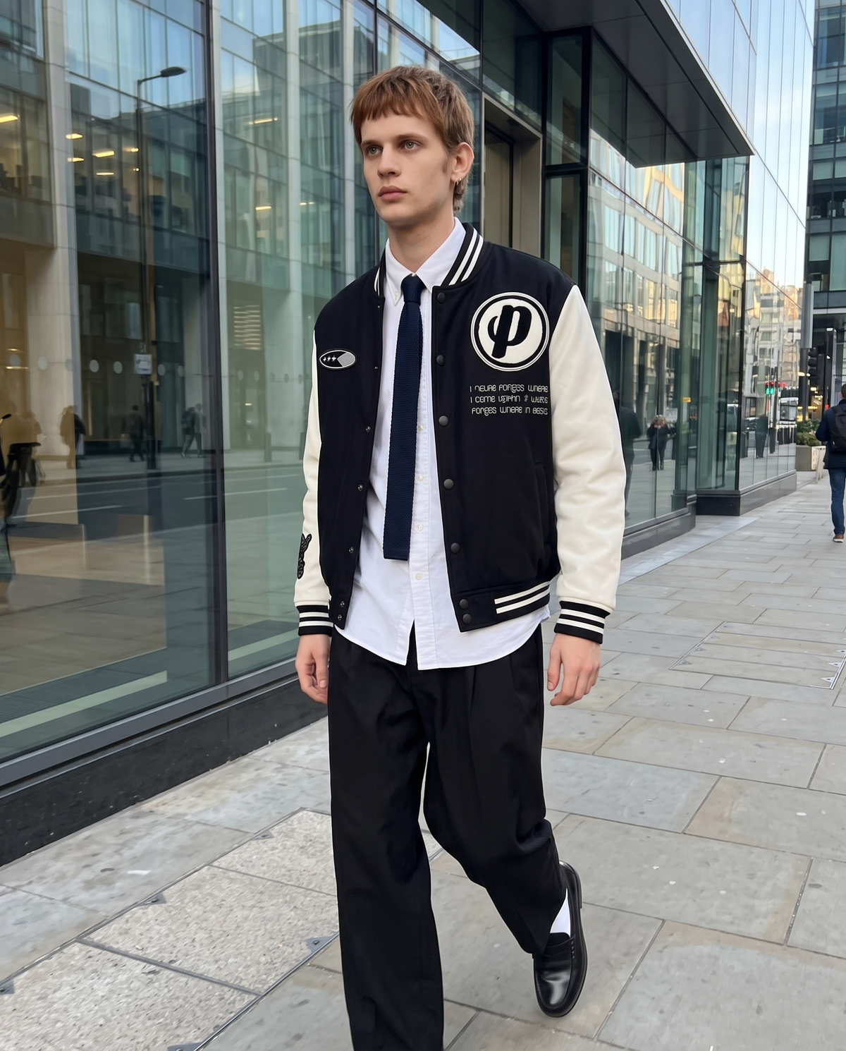 Veste Football Americain Noir Homme – look lifestyle 1