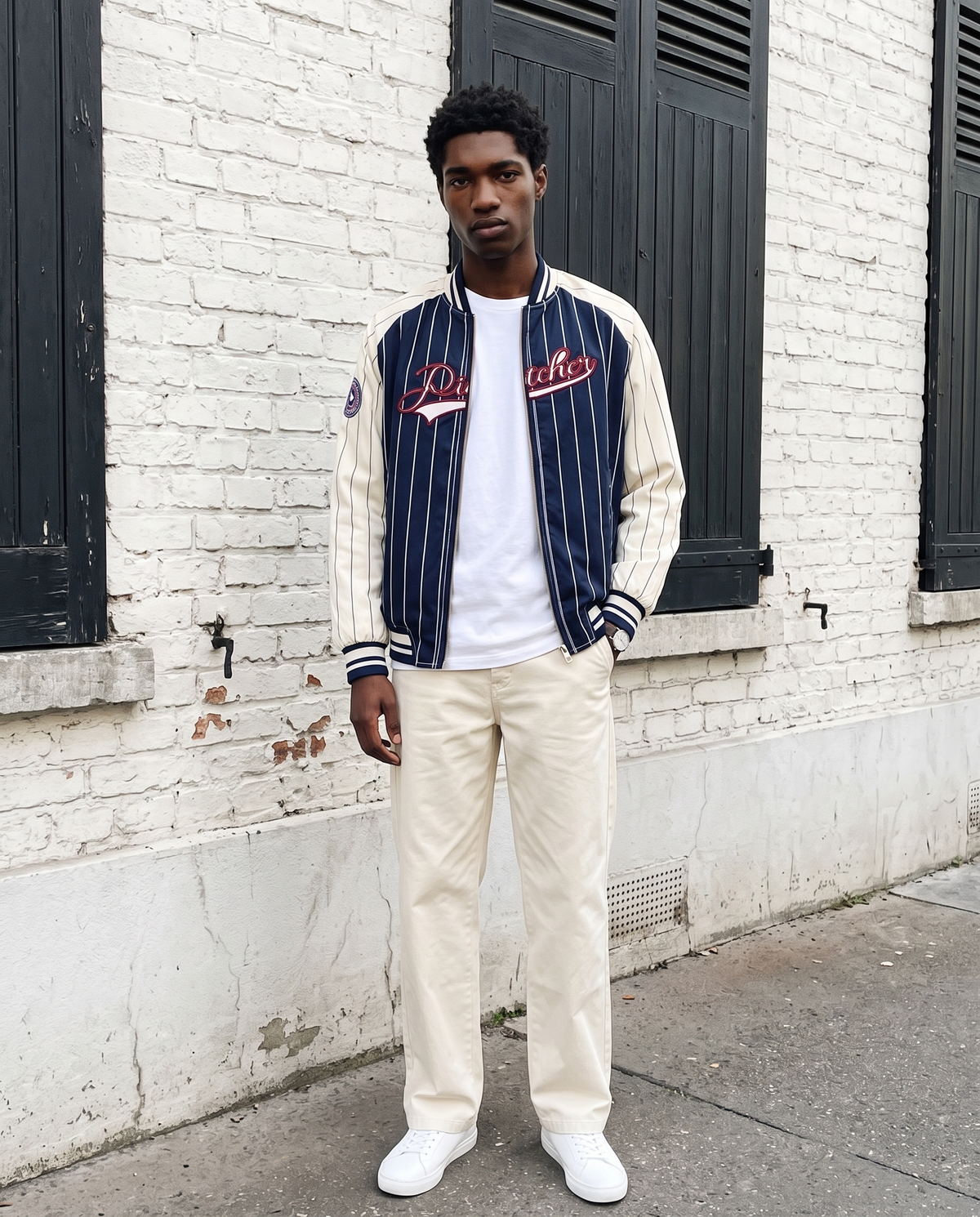 Veste Baseball Homme Classic – look lifestyle 2