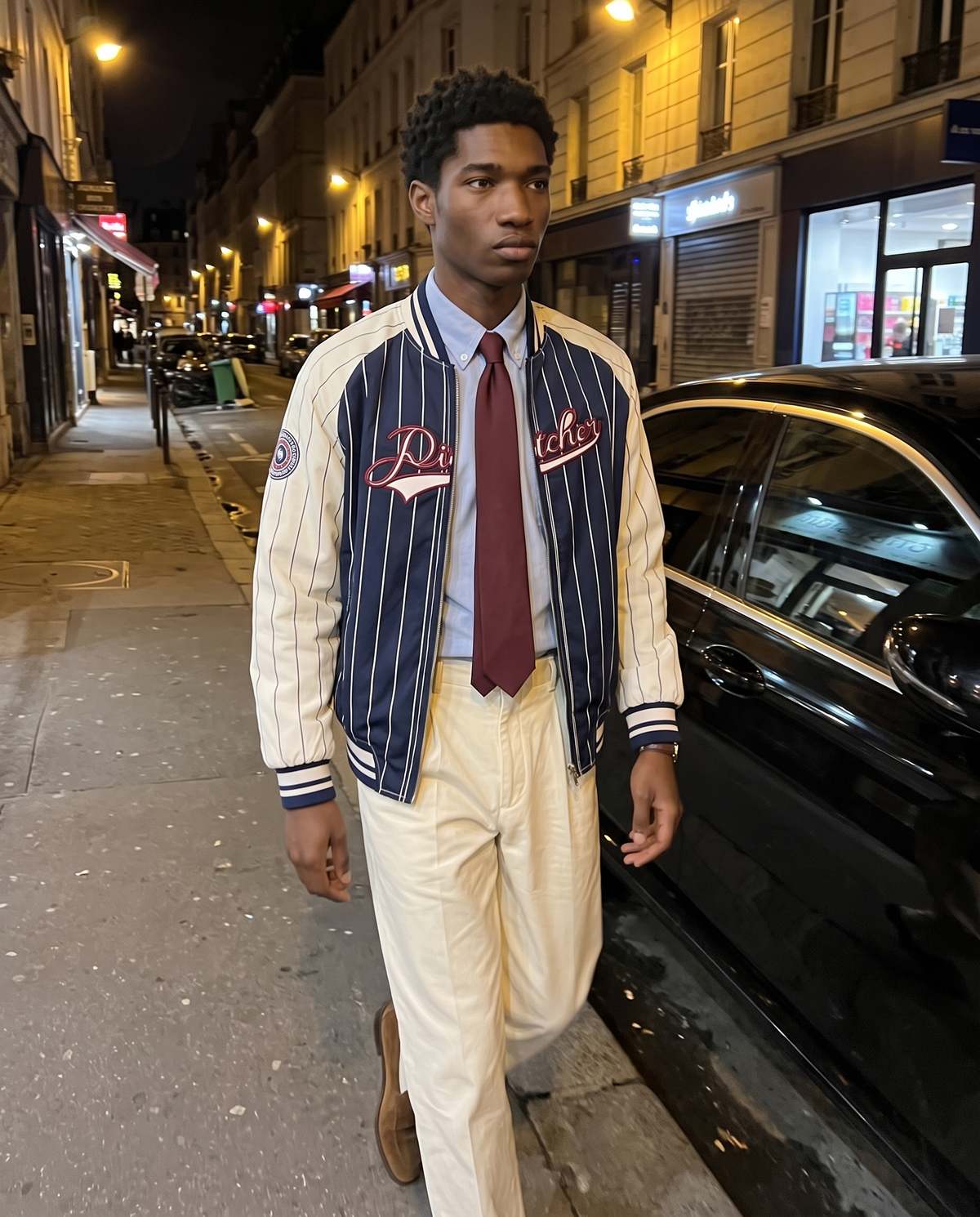 Veste Baseball Homme Classic – look lifestyle 1