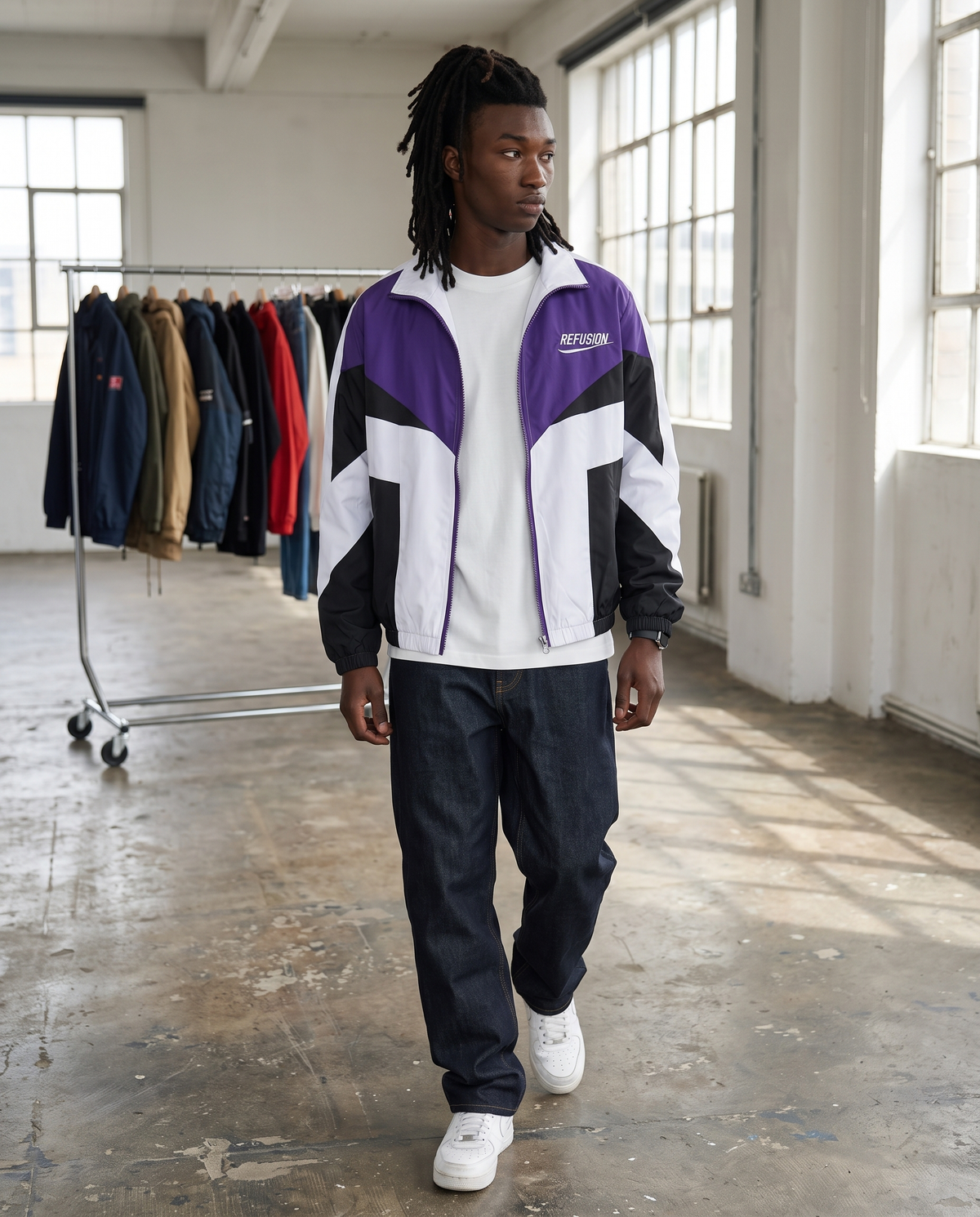 Veste Universitaire Vintage Homme – look lifestyle 1