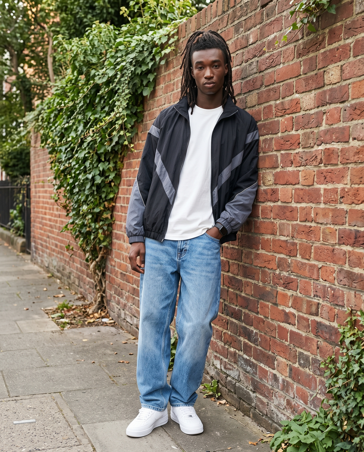 Veste Universitaire Noir Homme – look lifestyle 2