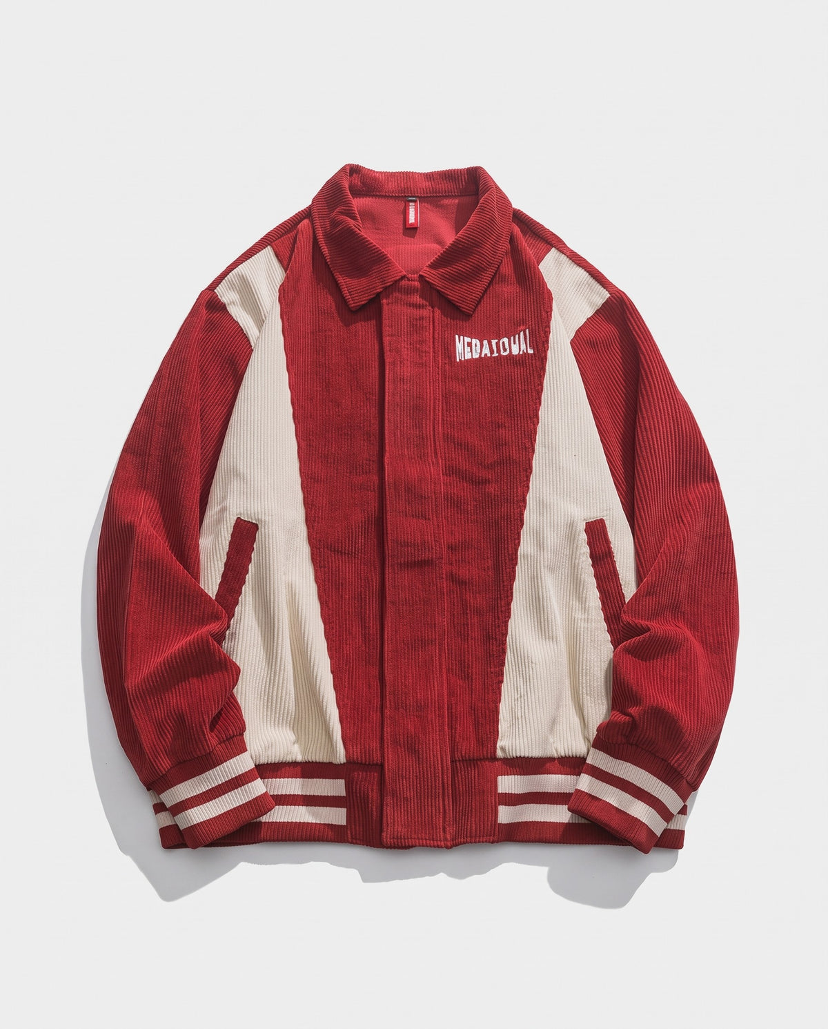 Veste vintage rouge vue de face