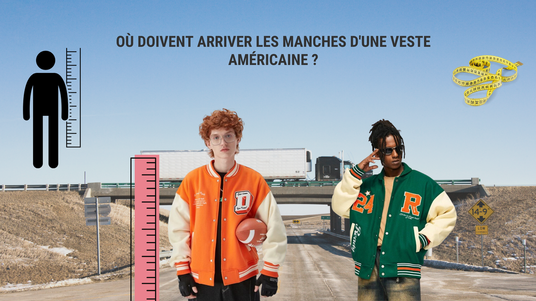 Où doivent arriver les manches d'une veste américaine ?