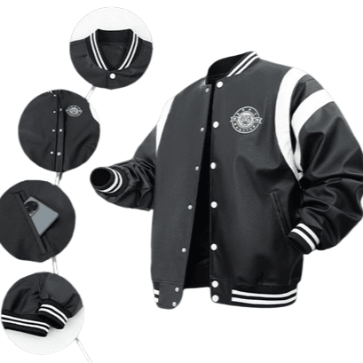 Veste Baseball En Cuir - 2