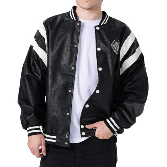 Veste Baseball En Cuir