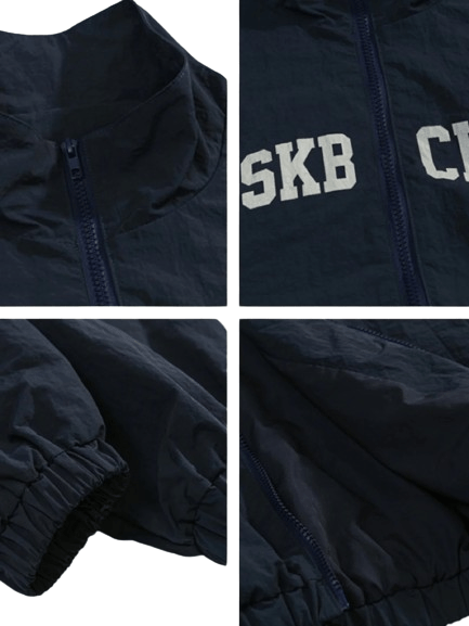 Veste Universitaire Bleu Marine - 4