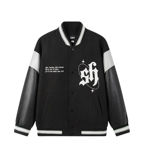 Veste Noir Baseball Homme