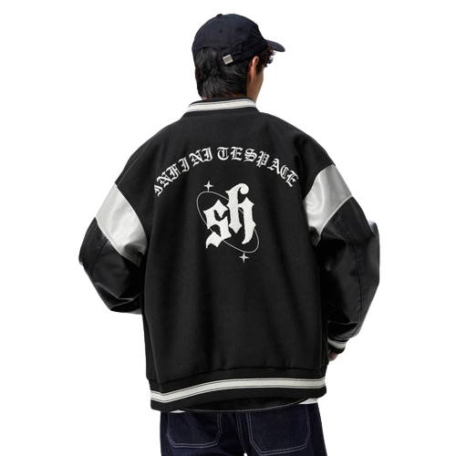 Veste Noir Baseball Homme