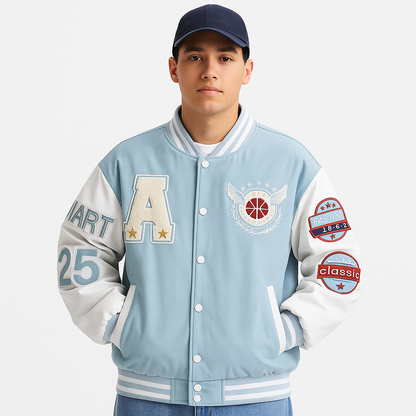 Varsity Jacket Bleu