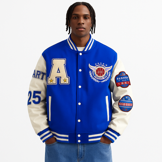 Varsity Jacket Bleu