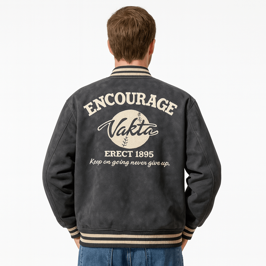 Veste Universitaire Grise - 4