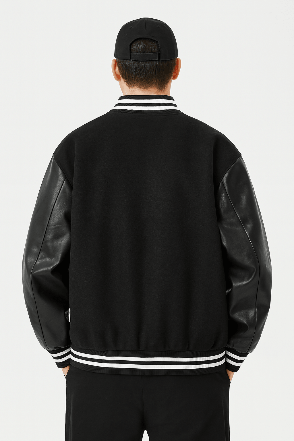 Letterman Jacket Varsity Noir - 4