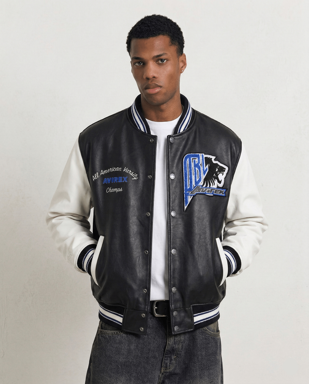 Leather Varsity Jacket | Varsity Cuir Premium