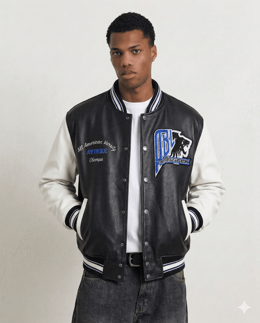 Leather Varsity Jacket