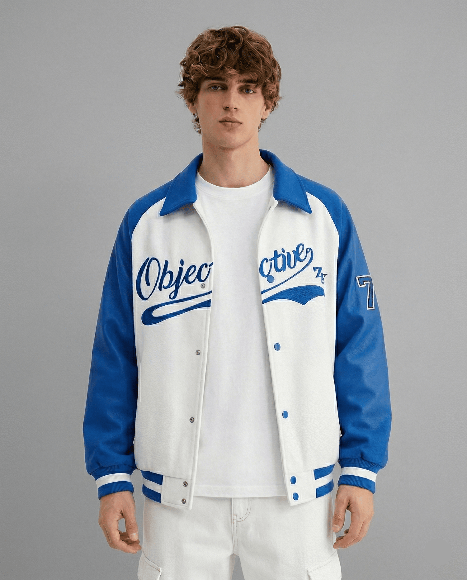 Veste Style Américain Bleu - 1