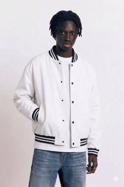 Blouson Baseball Noir Homme - 6