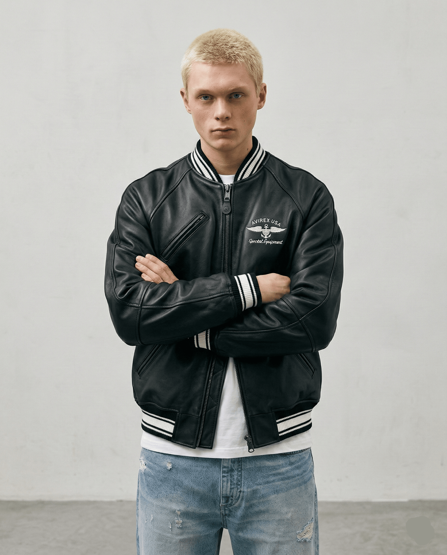Varsity Jacket Cuir