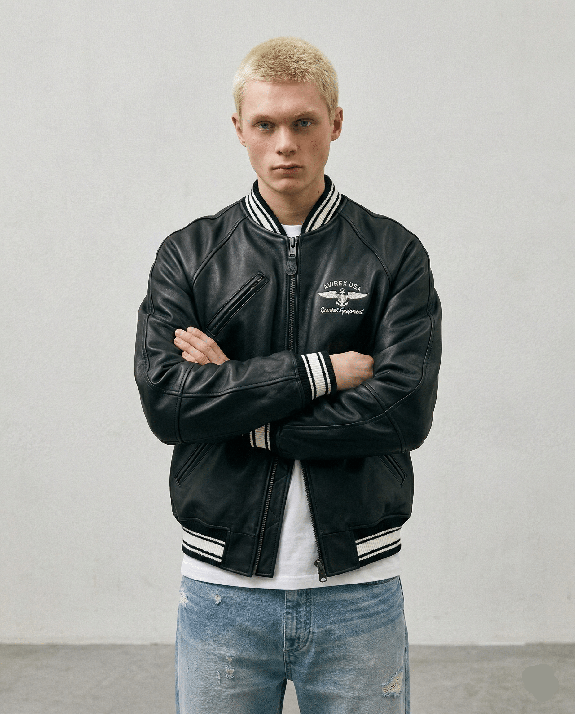 Varsity Jacket Cuir