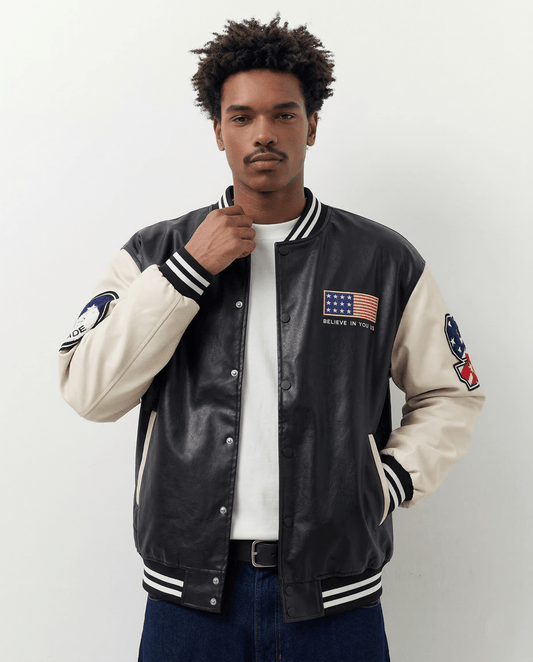 Veste Baseball Cuir - 1