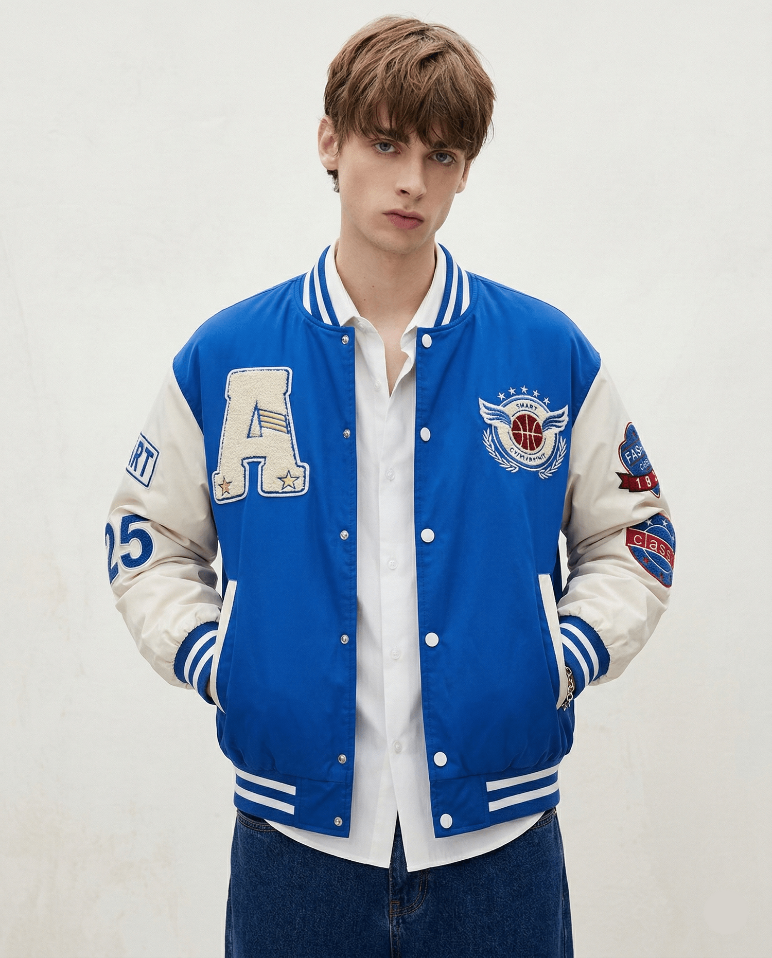 Varsity Jacket Bleu