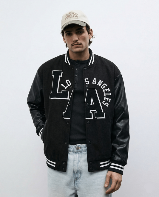 Letterman Jacket Varsity Noir