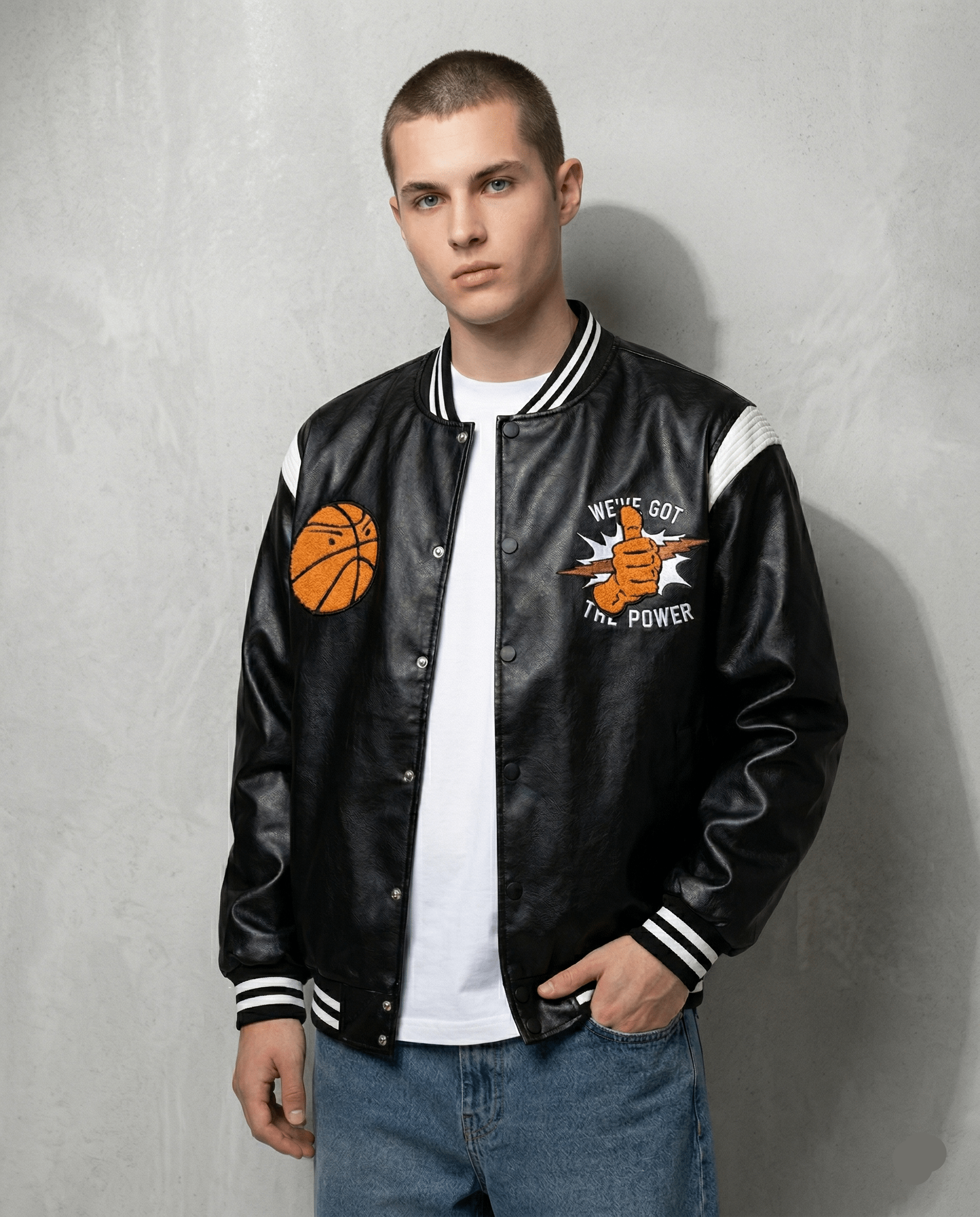 Blouson Teddy Cuir - 1
